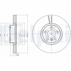 Disc frana DELPHI BG9063C – imagine produs