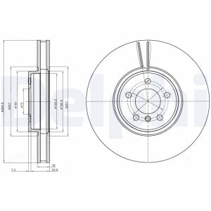 Disc frana DELPHI BG9092C – imagine produs