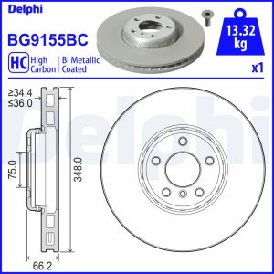 Disc frana DELPHI BG9155BC – imagine produs