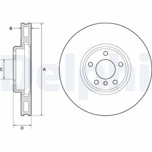 Disc frana DELPHI BG9155C – imagine produs