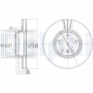 Disc frana DELPHI BG9212 – imagine produs