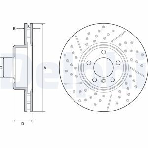 Disc frana DELPHI BG9234C – imagine produs