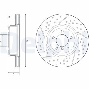 Disc frana DELPHI BG9235C – imagine produs