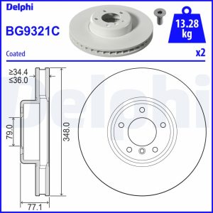 Disc frana DELPHI BG9321C – imagine produs