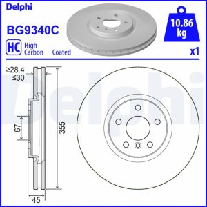 Disc frana DELPHI BG9340C – imagine produs