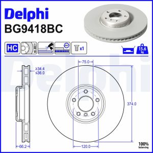 Disc frana DELPHI BG9418BC – imagine produs