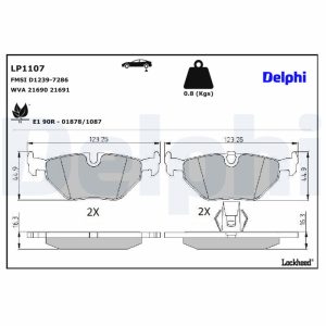 Set placute frana DELPHI LP1107 – imagine produs