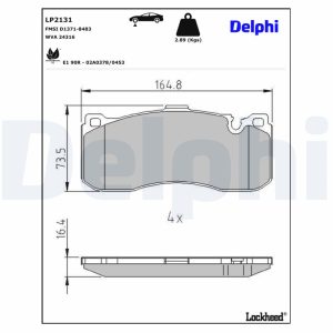 Set placute frana DELPHI LP2131 – imagine produs