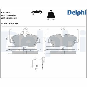 Set placute frana DELPHI LP2186 – imagine produs
