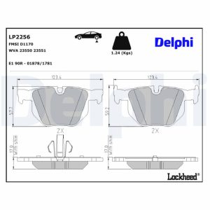 Set placute frana DELPHI LP2256 – imagine produs