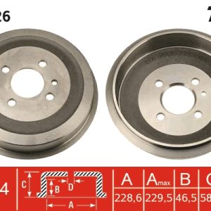 Tambur frana TRW DB4026 – imagine produs