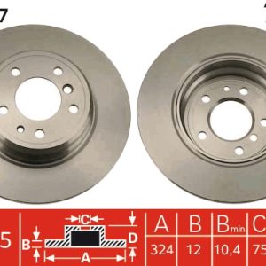 Disc frana TRW DF1597 – imagine produs