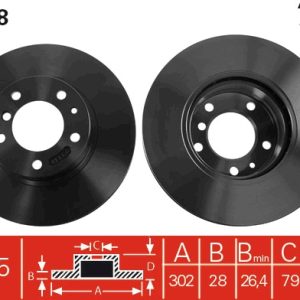 Disc frana TRW DF2558 – imagine produs