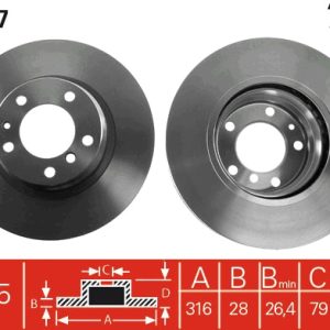 Disc frana TRW DF2687 – imagine produs
