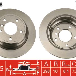 Disc frana TRW DF2768 – imagine produs