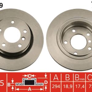 Disc frana TRW DF4069 – imagine produs