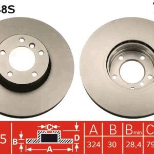 Disc frana TRW DF4248S Disc frana TRW DF4248S – imagine produs