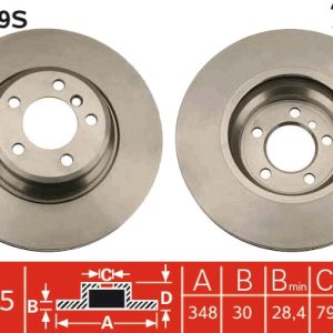Disc frana TRW DF4349S – imagine produs