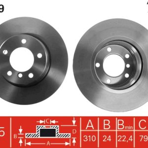 Disc frana TRW DF4359 – imagine produs