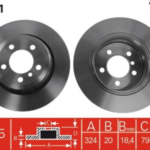 Disc frana TRW DF4391 – imagine produs