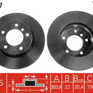 Disc frana TRW DF4447 – imagine produs
