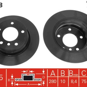 Disc frana TRW DF4448 Disc frana TRW DF4448 – imagine produs