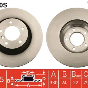 Disc frana TRW DF4460S – imagine produs