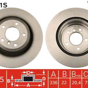 Disc frana TRW DF4461S Disc frana TRW DF4461S – imagine produs