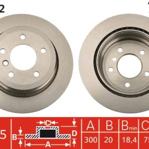 Disc frana TRW DF4802 – imagine produs