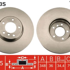 Disc frana TRW DF6003S – imagine produs