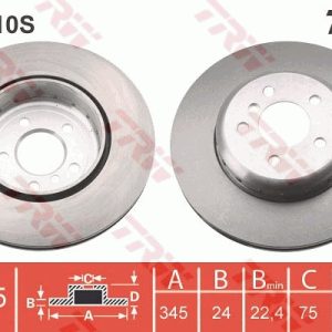 Disc frana TRW DF6610S – imagine produs