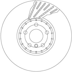 Disc frana TRW DF6890S – imagine produs