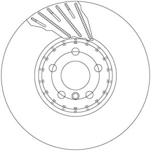 Disc frana TRW DF6891S Disc frana TRW DF6891S – imagine produs