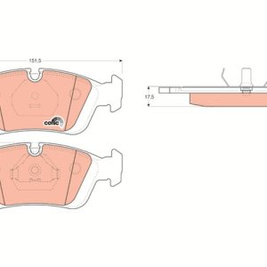 Set placute frana TRW GDB1100 – imagine produs
