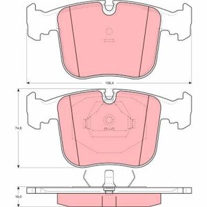 Set placute frana TRW GDB1118 – imagine produs