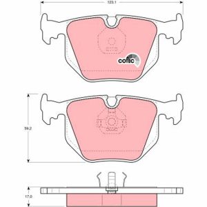Set placute frana TRW GDB1119 – imagine produs