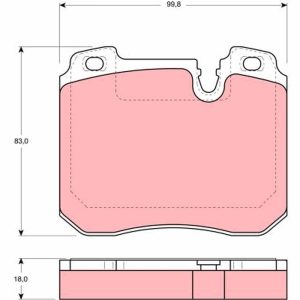 Set placute frana TRW GDB1161 – imagine produs