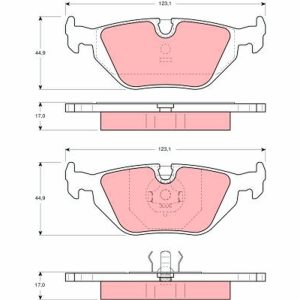 Set placute frana TRW GDB1189 – imagine produs