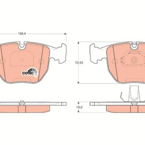 Set placute frana TRW GDB1261 – imagine produs