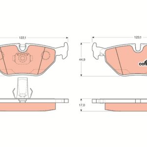 Set placute frana TRW GDB1265 – imagine produs