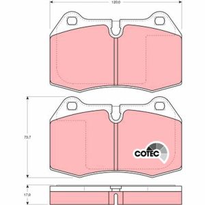 Set placute frana TRW GDB1269 – imagine produs