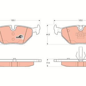 Set placute frana TRW GDB1344 – imagine produs