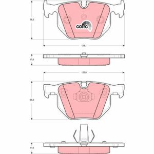Set placute frana TRW GDB1499 – imagine produs