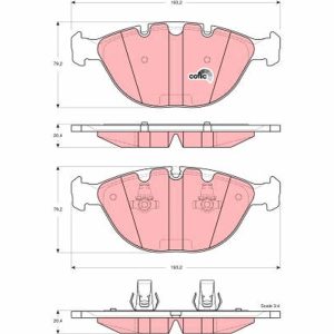 Set placute frana TRW GDB1529 – imagine produs