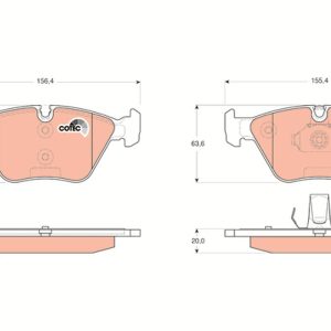 Set placute frana TRW GDB1531 – imagine produs
