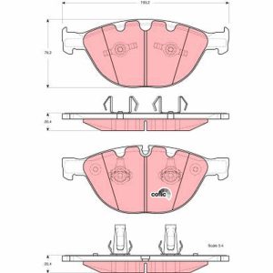 Set placute frana TRW GDB1558 Set placute frana TRW GDB1558 – imagine produs