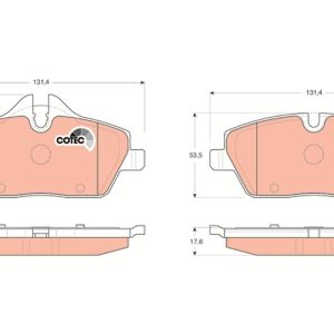 Set placute frana TRW GDB1611 – imagine produs