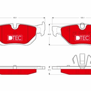 Set placute frana TRW GDB1626DTE – imagine produs