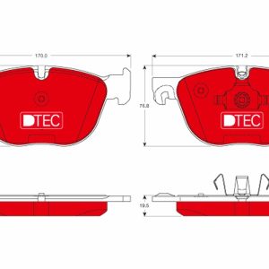 Set placute frana TRW GDB1726DTE – imagine produs