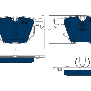 Set placute frana TRW GDB1730BTE – imagine produs